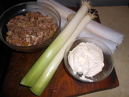 recette Tourte de volaille aux poireaux