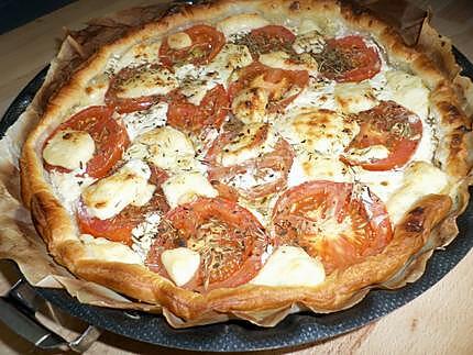 recette Tarte à la tomate et babybel