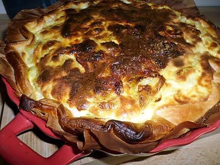 recette Quiche aux poireaux et curry