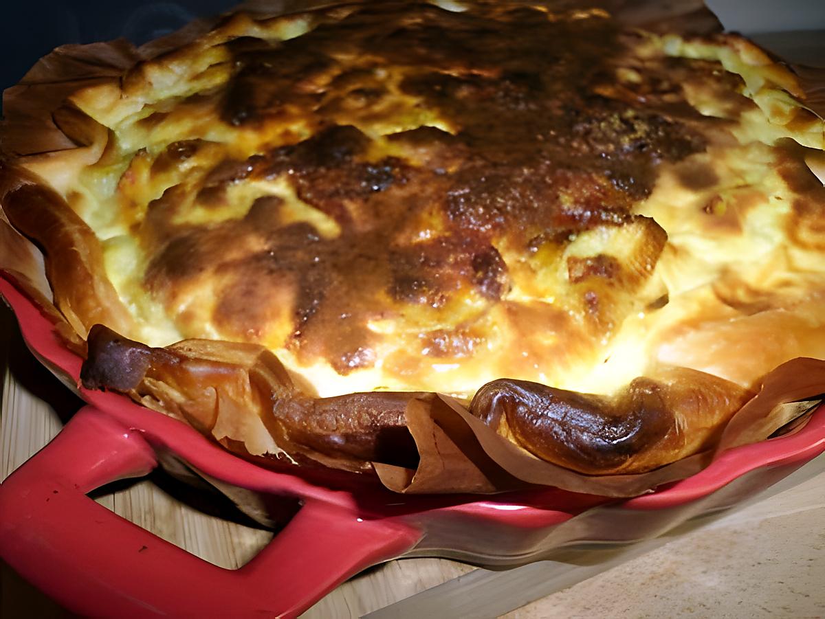 recette Quiche aux poireaux et curry