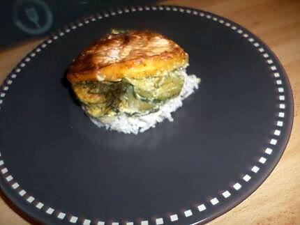 recette Courgettes au pesto et camembert fondu