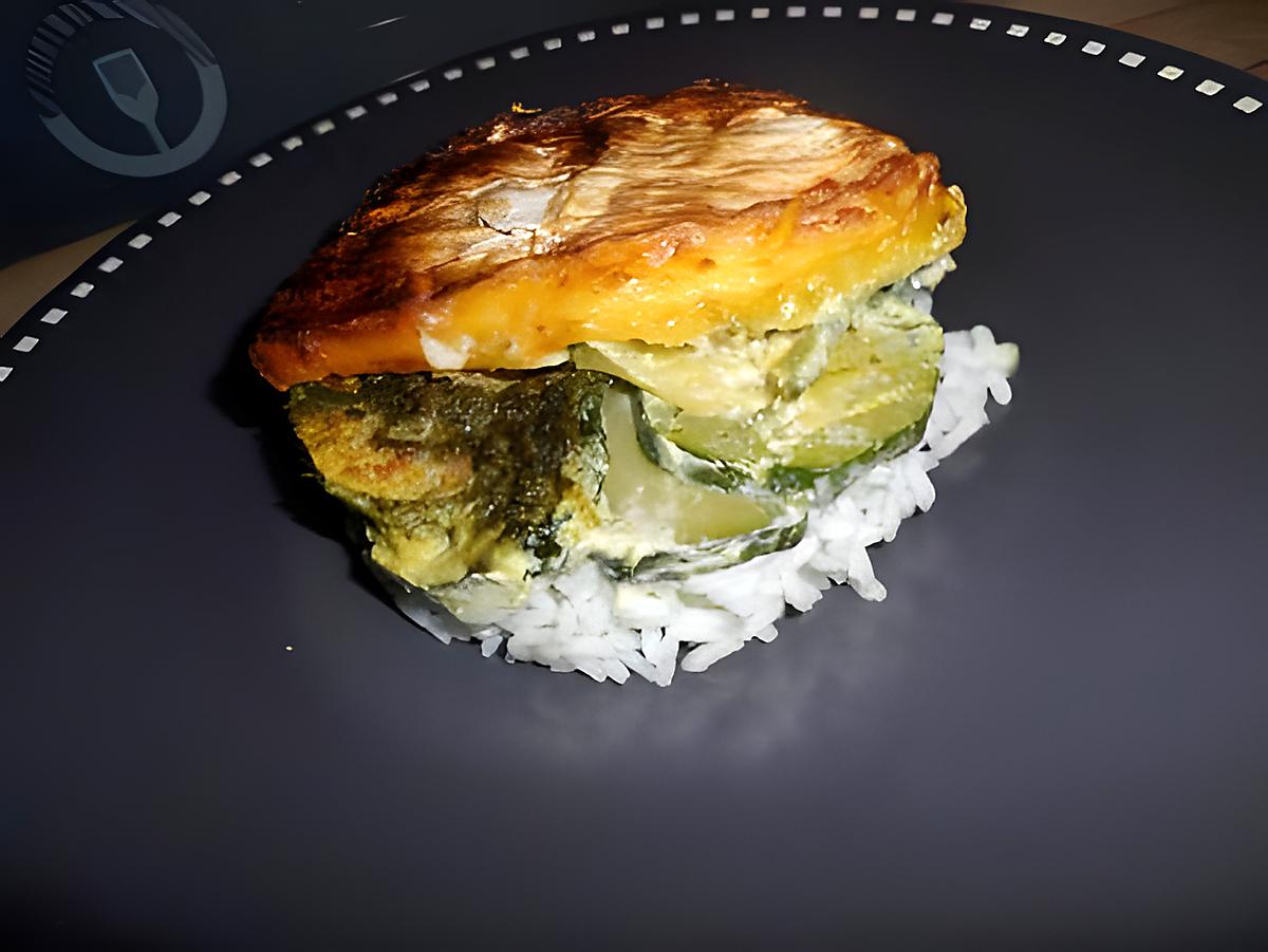 recette Courgettes au pesto et camembert fondu