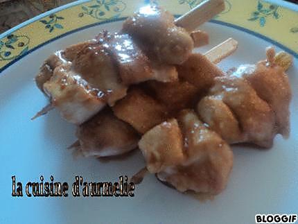 recette Brochette de yakitori aux poulet