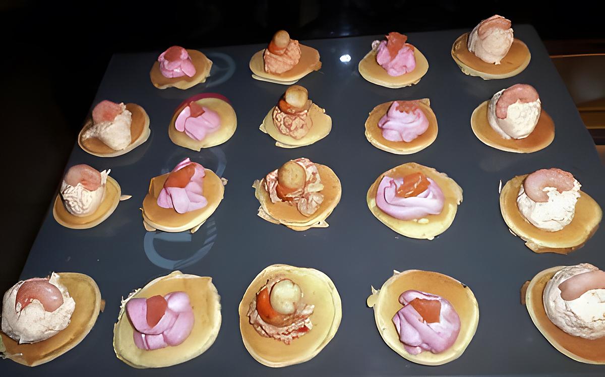 recette Assortiments de mini blinis pour l'aperitif