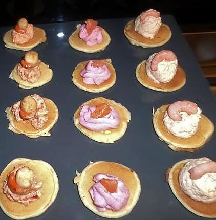 recette Assortiments de mini blinis pour l'aperitif