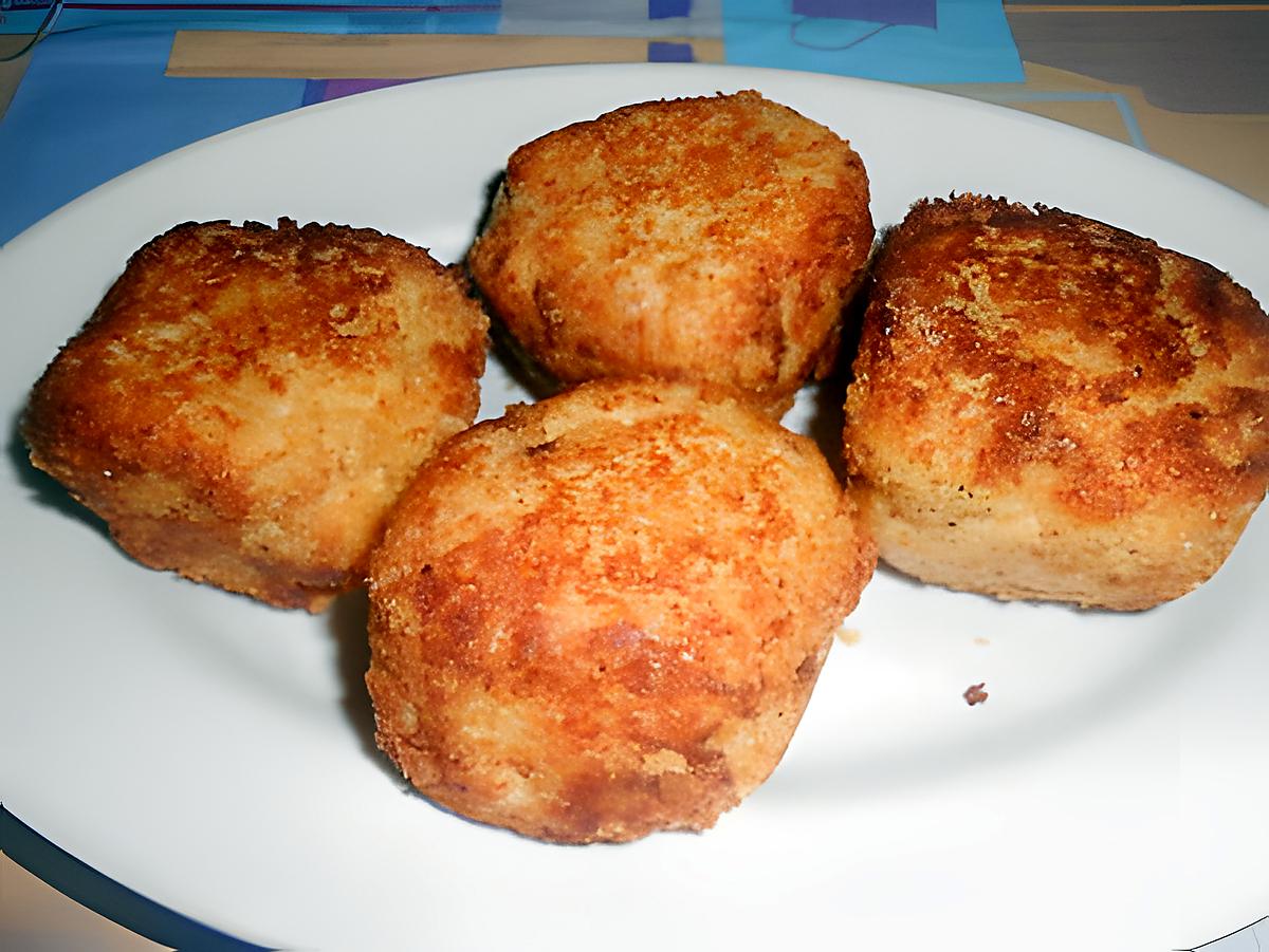 recette CROQUETTES  D'OEUFS  ET  POULET