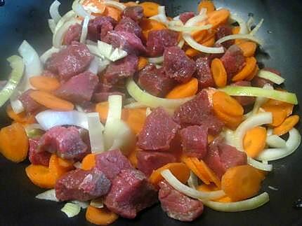 recette Boeuf mode aux carottes. sans alcool.