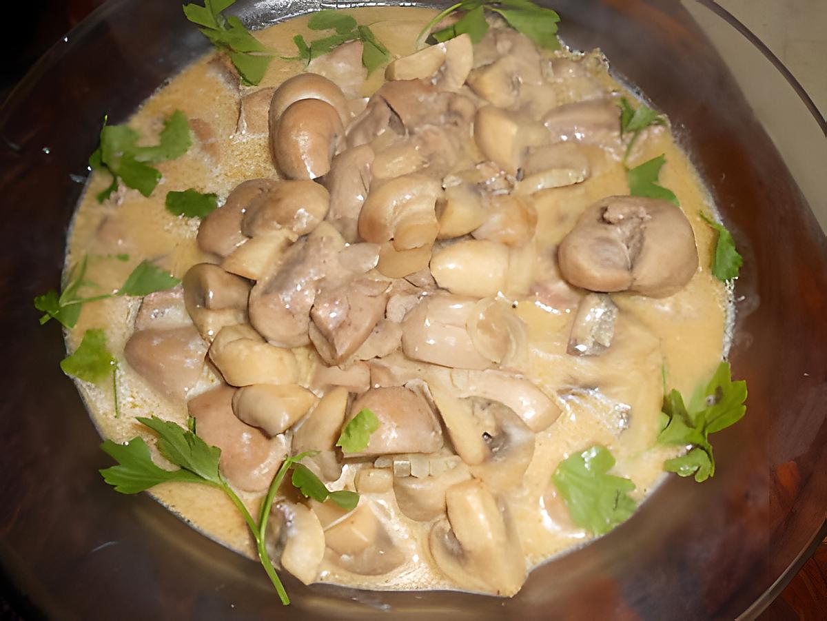 recette Rognon de veau a la creme