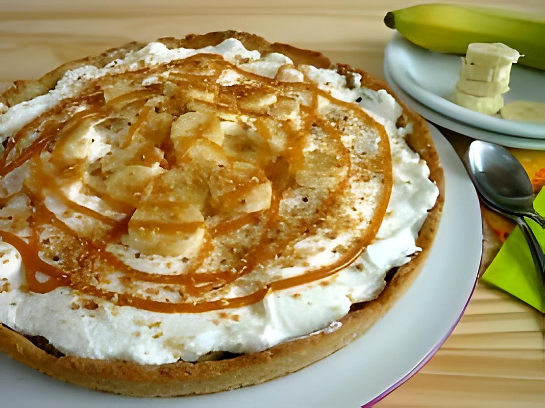 recette tarte banane caramel