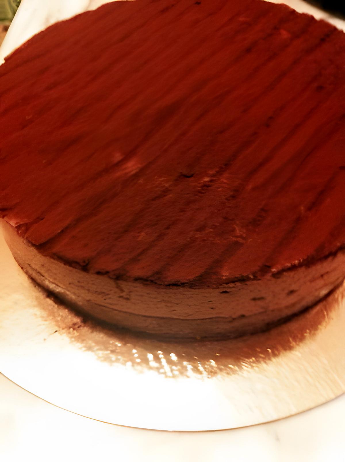 recette Entremet chocolat framboise