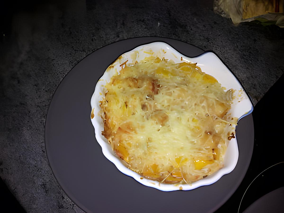 recette gratiné de saint jacques aux poivrons jaune