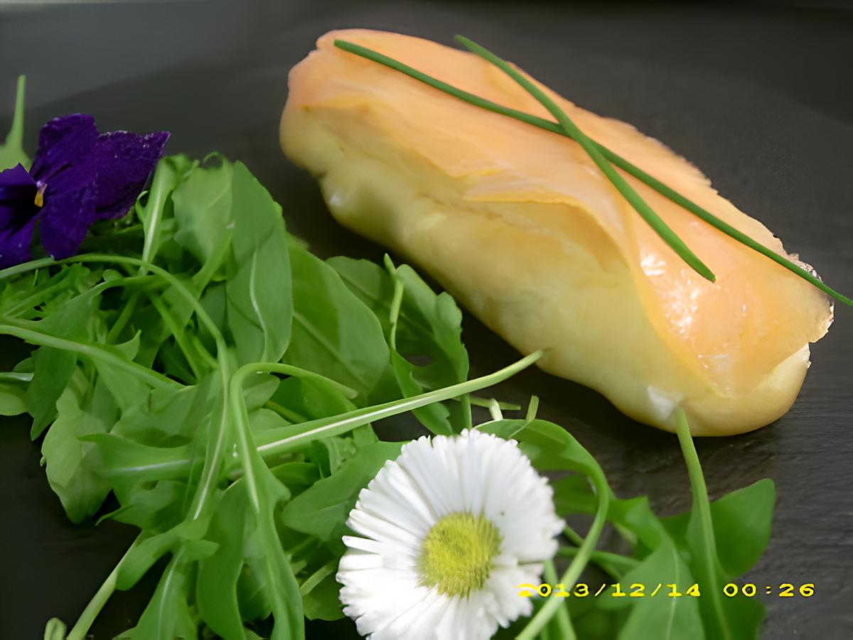 recette éclairs au saumon et ses fleurs comestibles