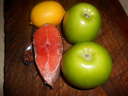 recette Verrine de saumon aux pommes vertes