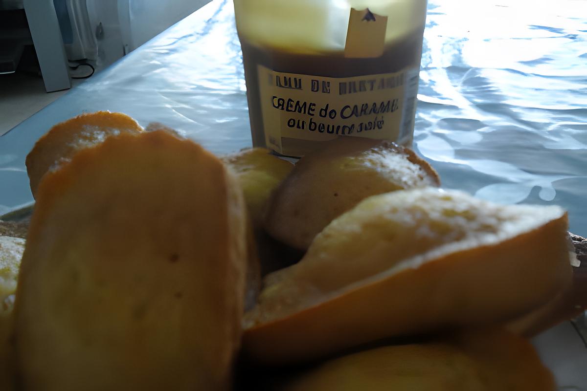 recette madeleines au caramel beurre salé