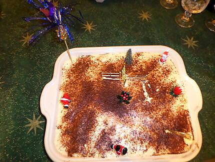 recette Tiramisu à la créme de marron de Noel