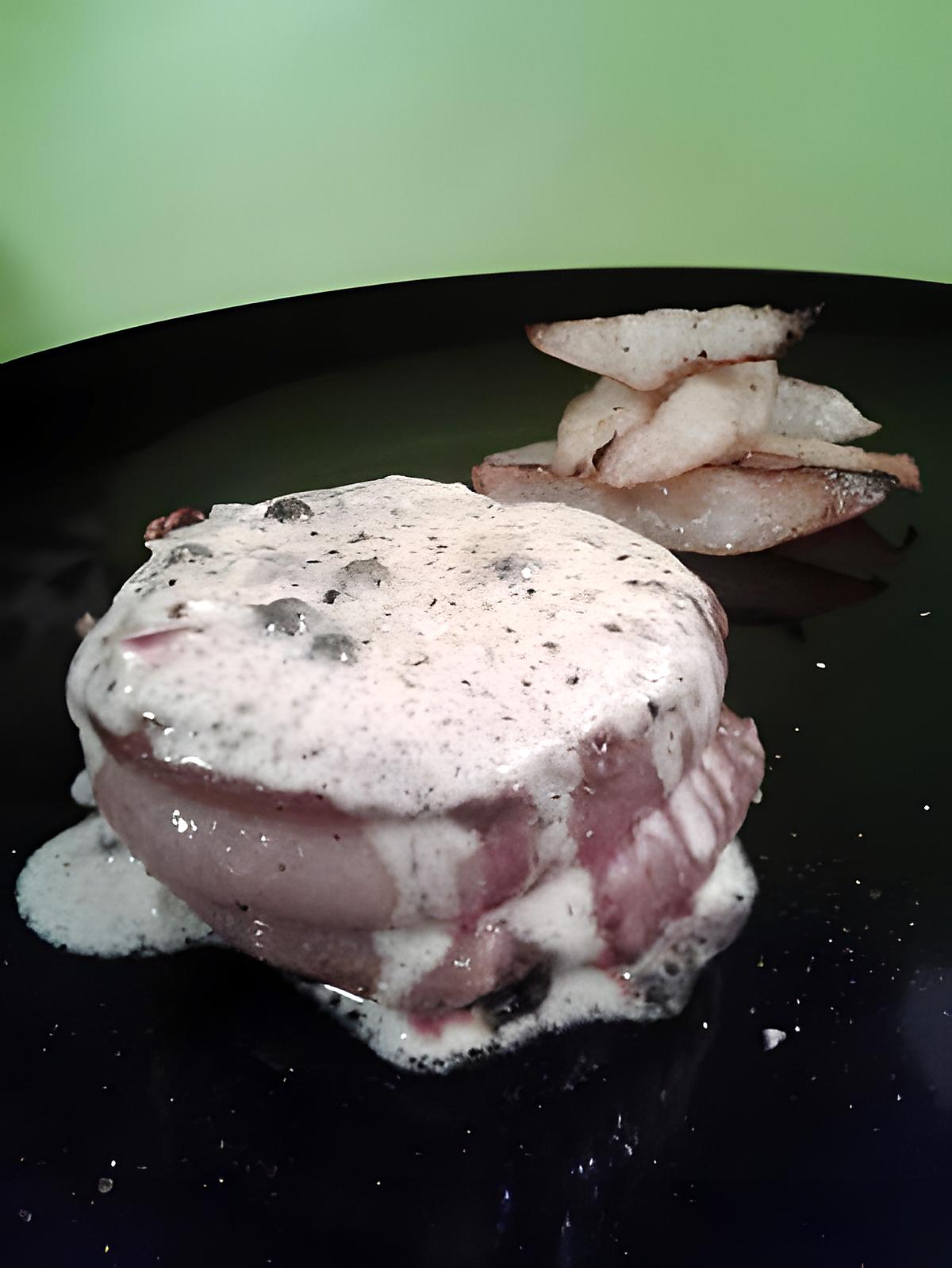 recette tournedos sauce poivre vert  et ses frites de topinambours (nouvel an)