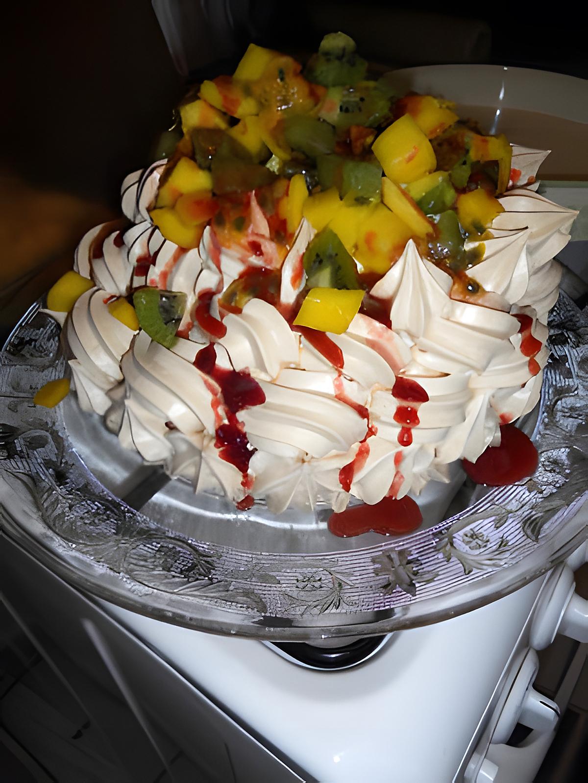 recette Pavlova aux fruits