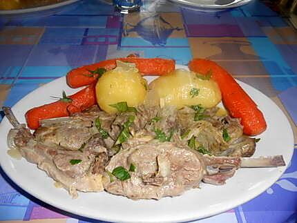 recette BLANQUETTE  D'AGNEAU