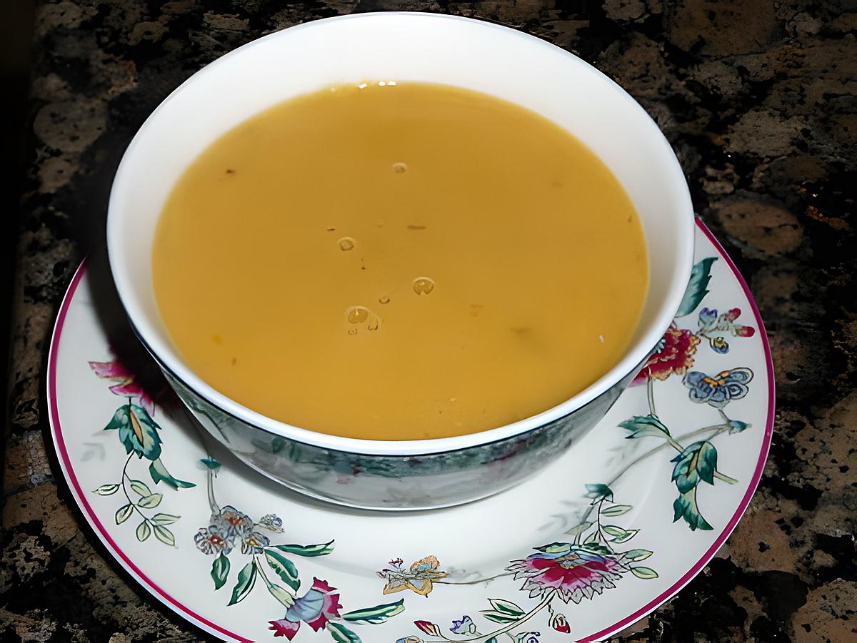 recette Velouté de lentilles corail