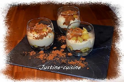 recette Verrine pommes, speculos et philadelphia