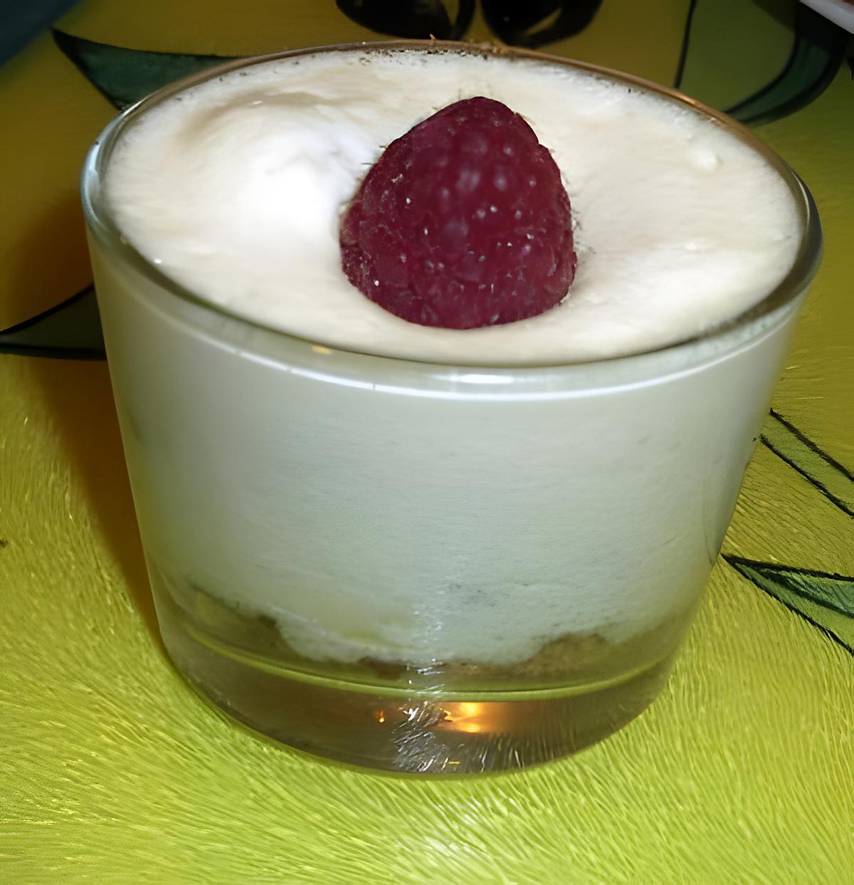 recette Verrine spéculoos et framboises