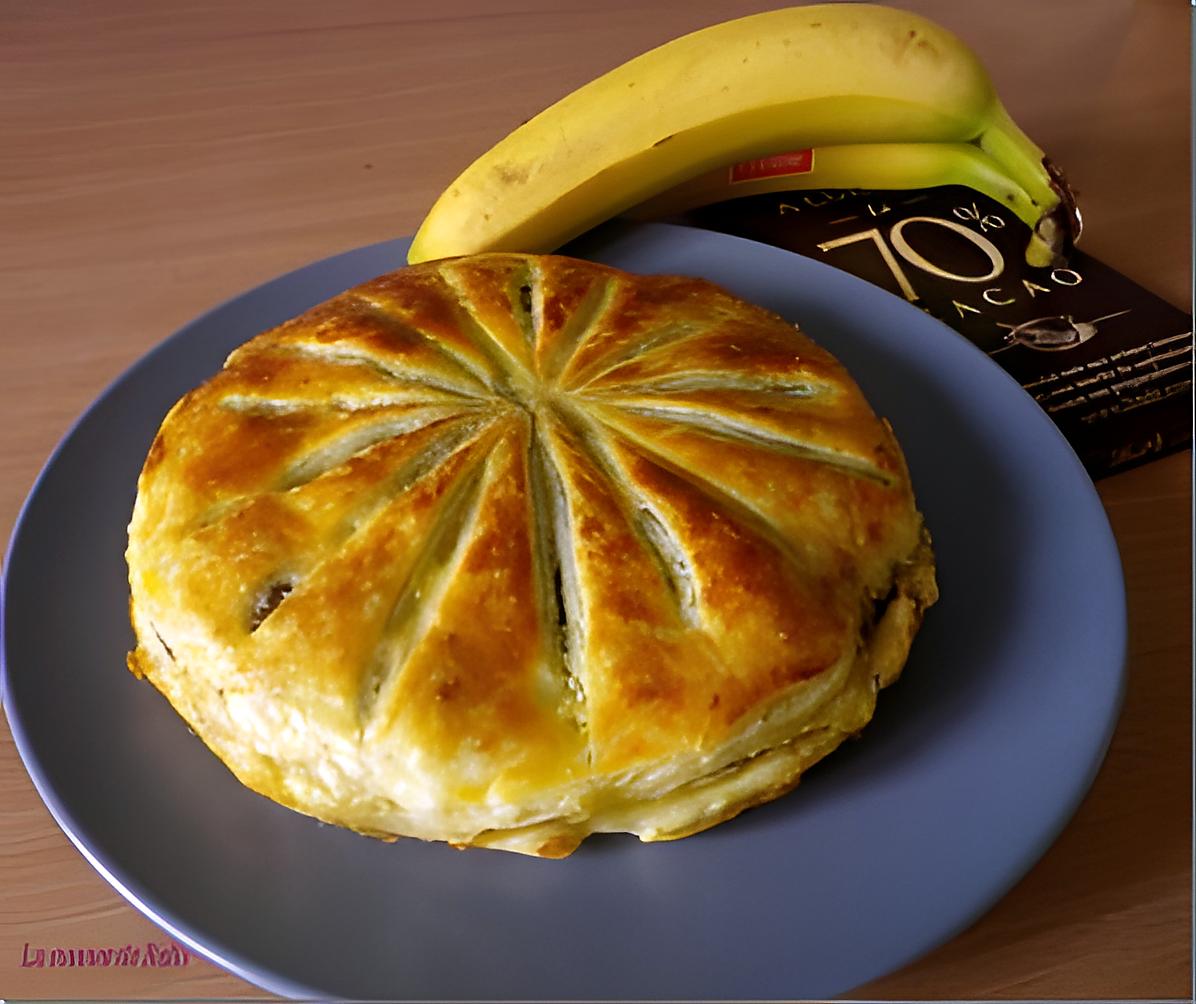 recette Galette des rois banane, coco, pépites de chocolat