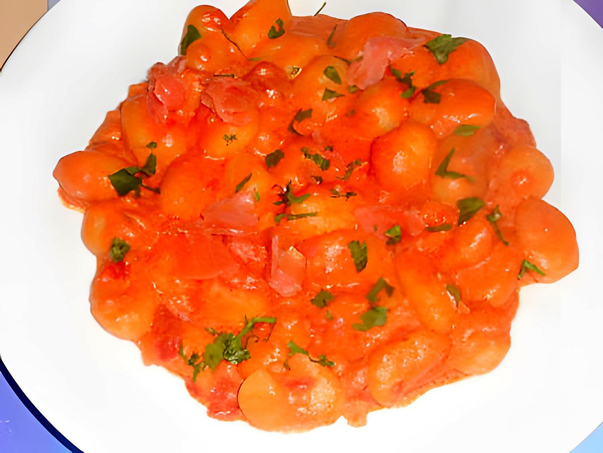 recette GNOCCHI  AL SALMONE AFFUMICATO (SAUMON FUME)