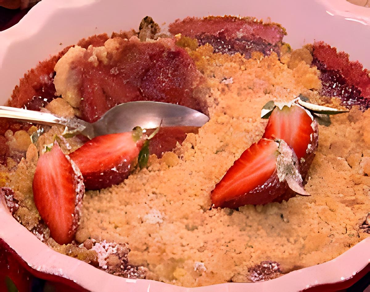 recette Crumble aux fraise