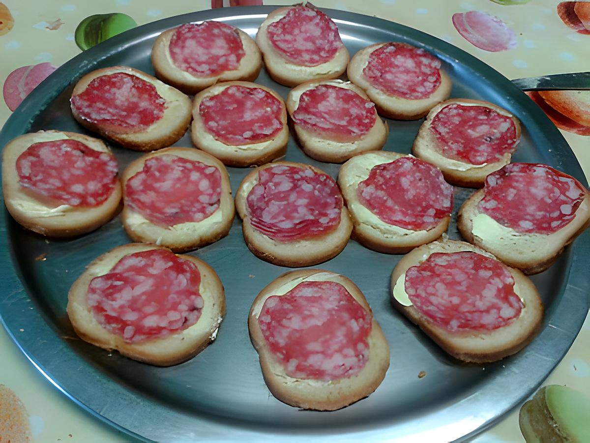 recette Toasts salami/beurre