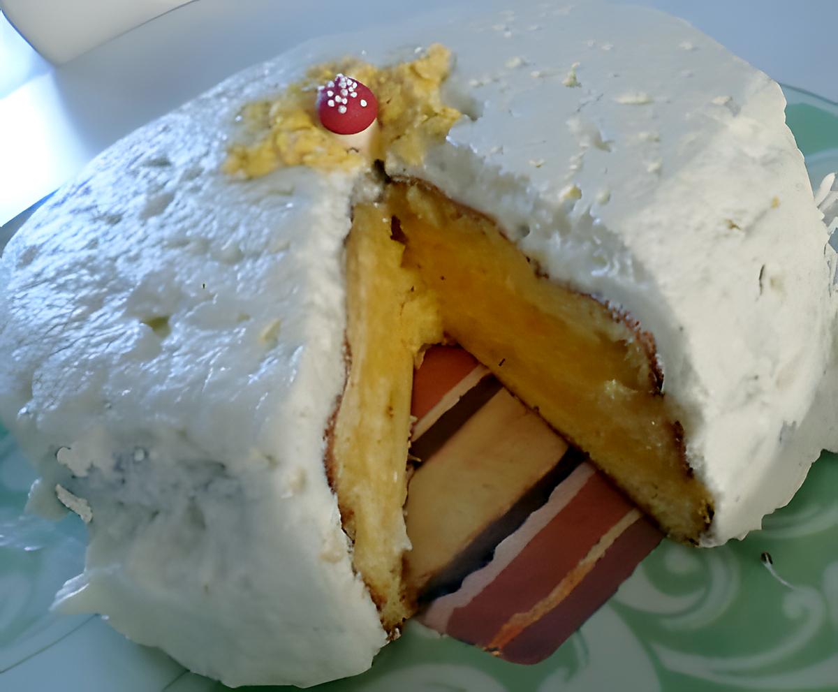 recette Forêt blanche (gâteau d'anniversaire pour mon chéwi)