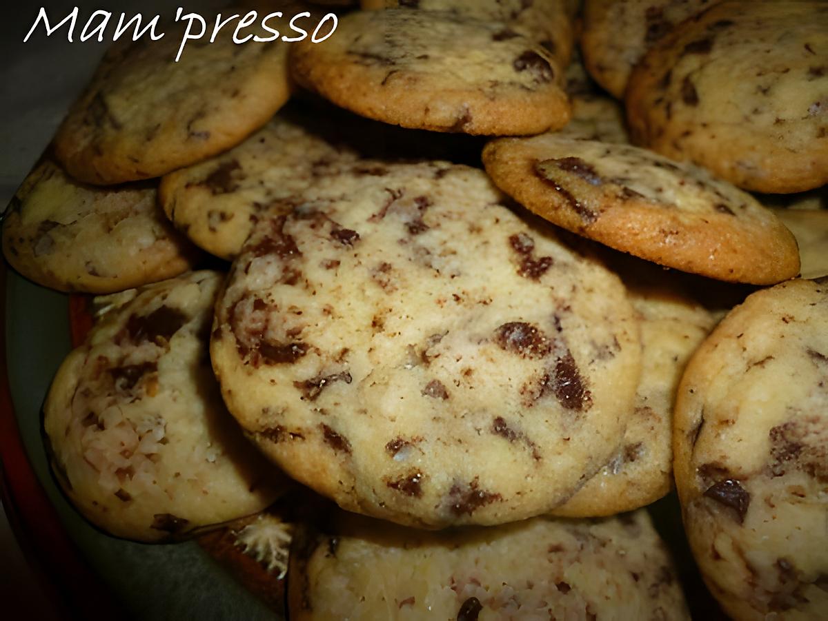 recette Cookies croustillants au chocolat