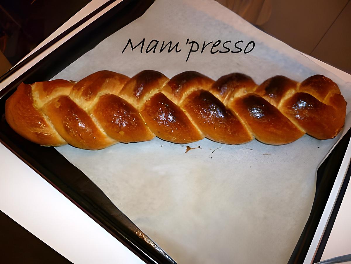 recette Pain tressé brioché