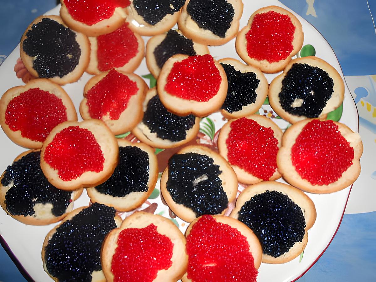 recette Toasts en rouge et noir