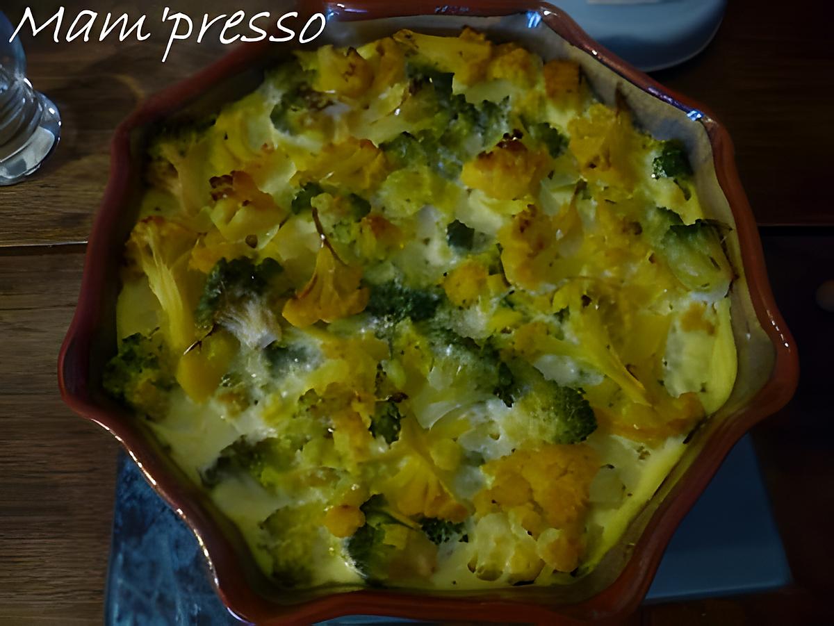 recette Trio de fleurettes en gratin