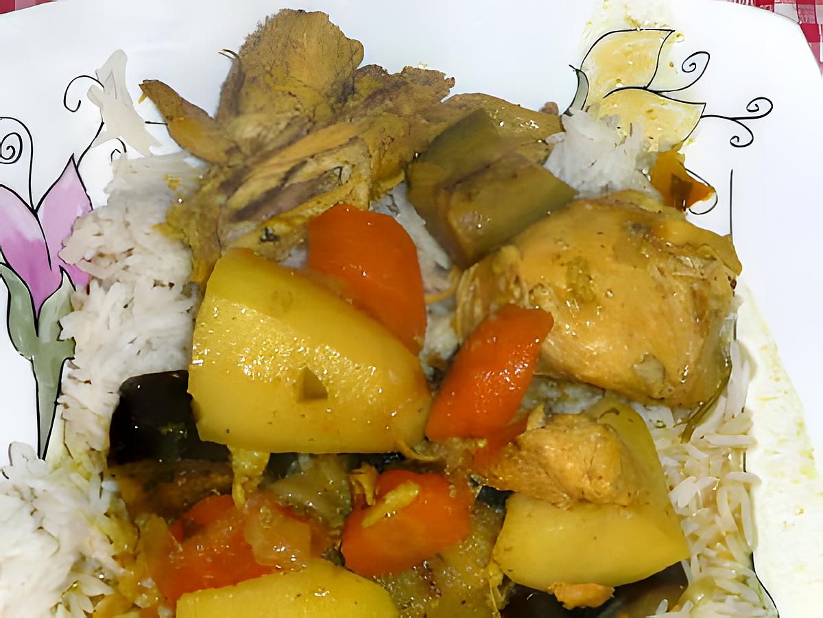 recette Colombo de poulet antillais