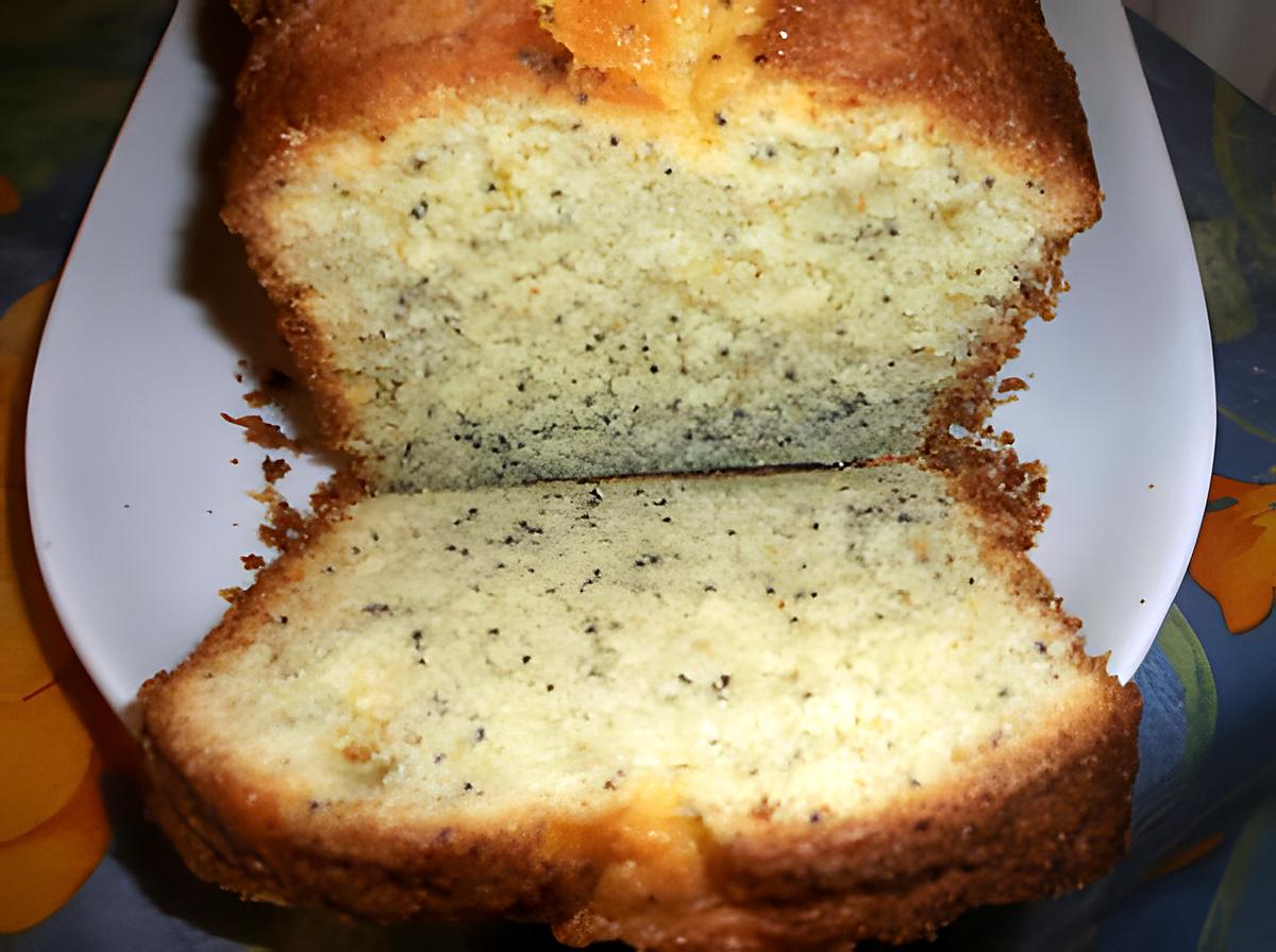 recette Découpe de mon cake citon vert et pavot