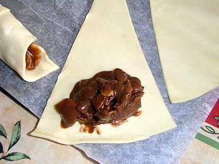 recette croissants aux amandes effilées et au chocolat