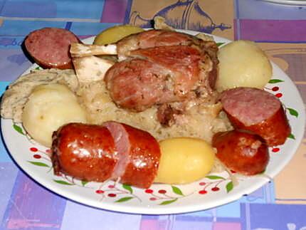 recette CHOUCROUTE  ITALO  FRANCAISE