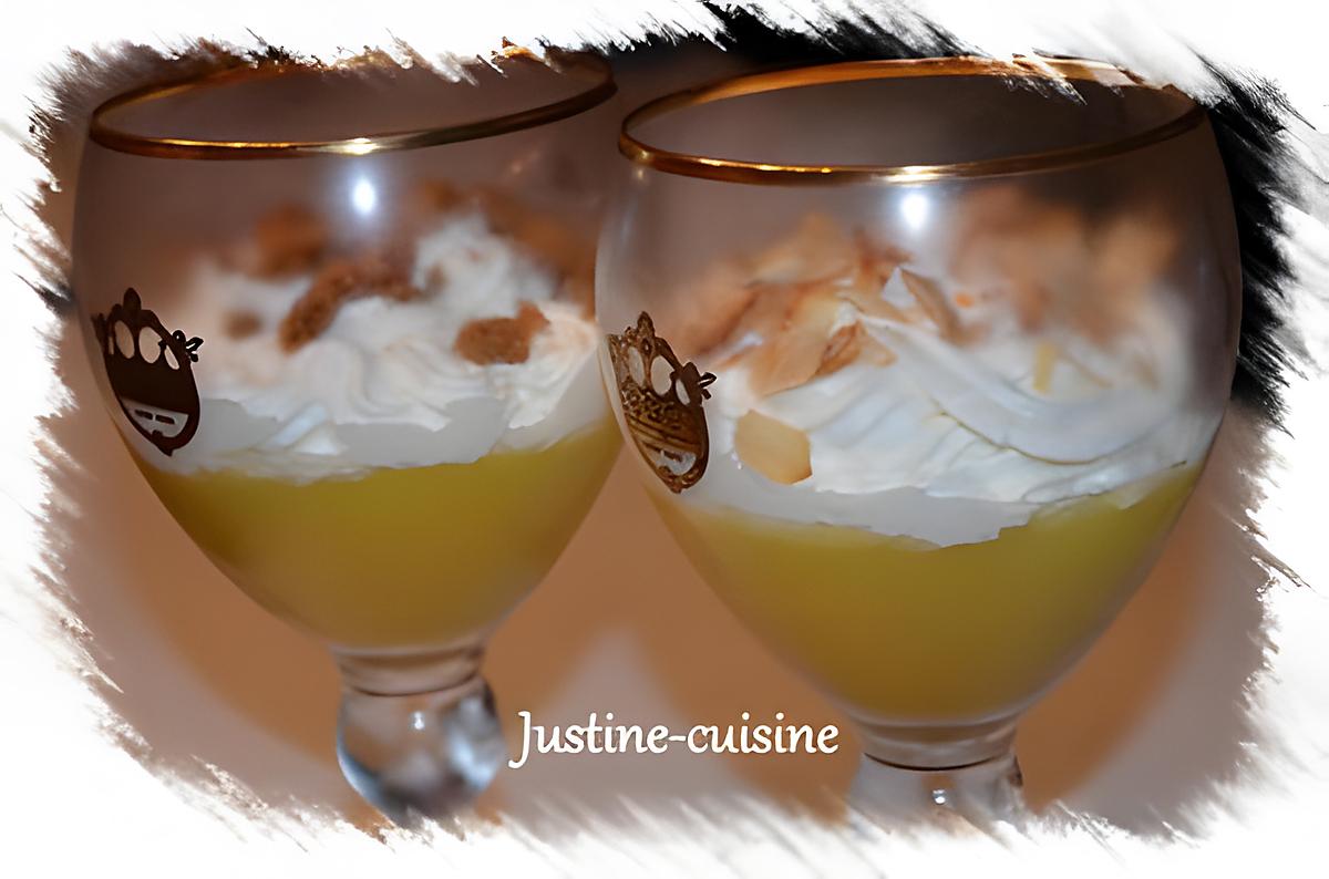 recette Verrine de compote de pomme à la chantilly