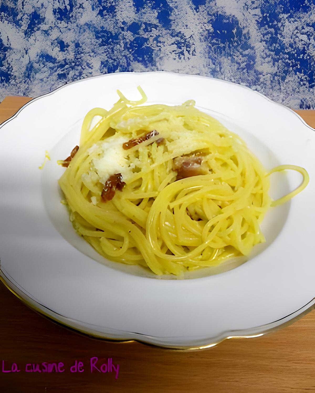 recette Pâtes à la carbonara, la vraie recette