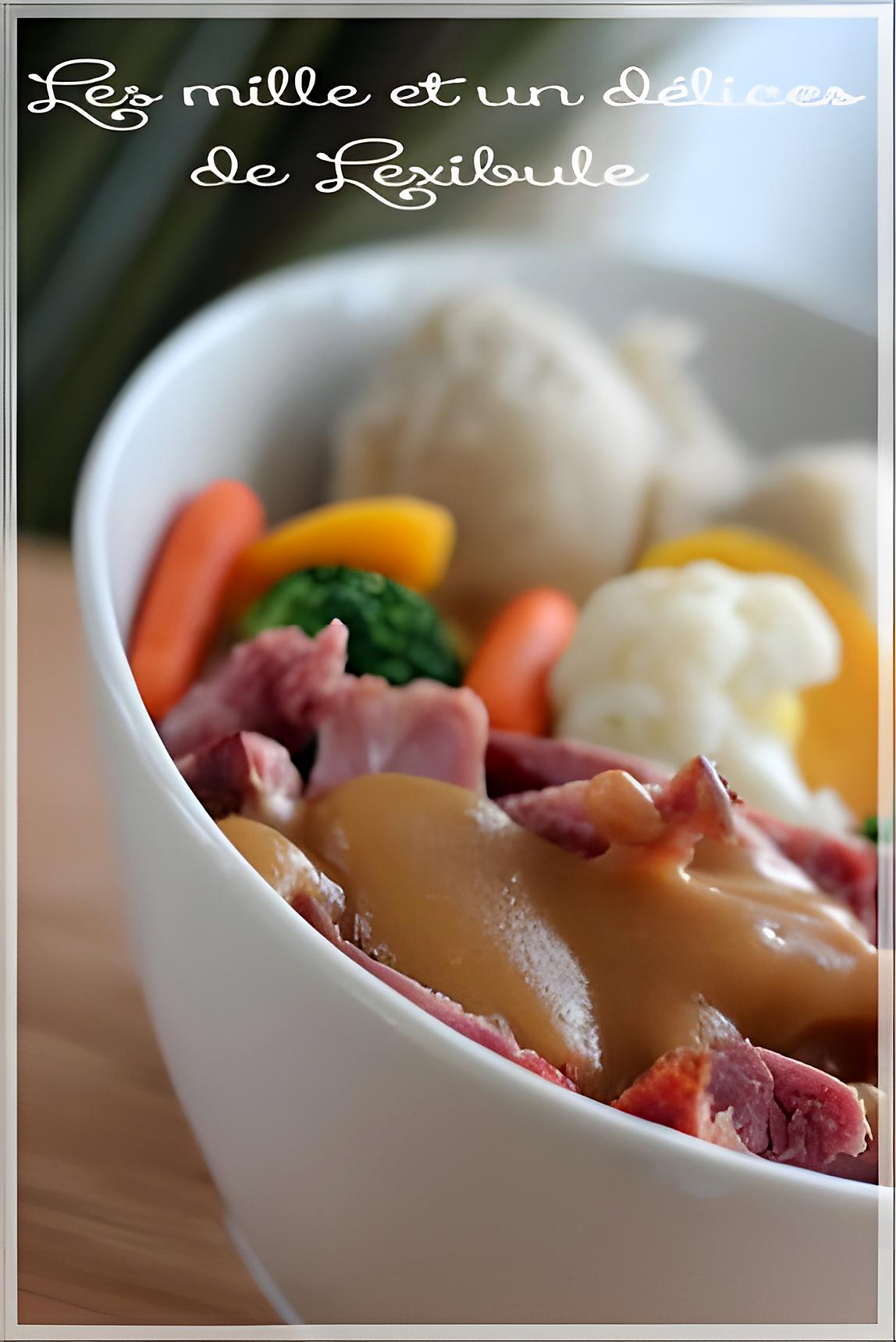 recette ~Jambon sauce aux pommes~