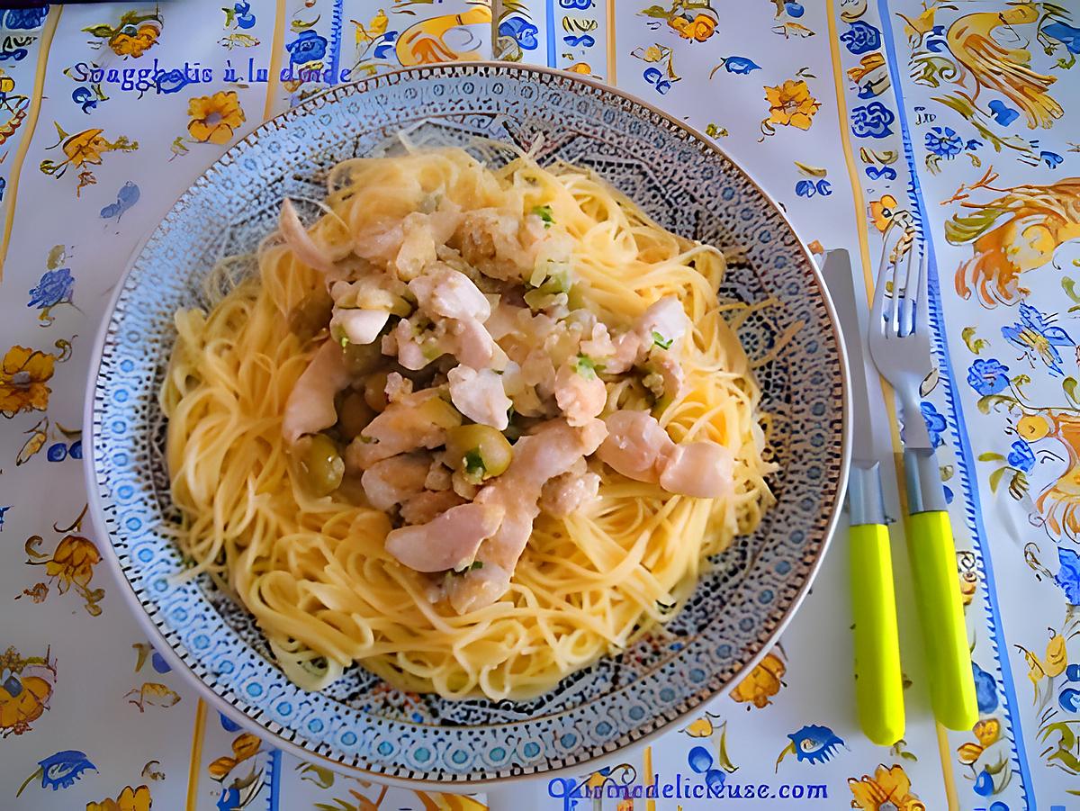 recette Spaghettis à la viande de dinde en lanières