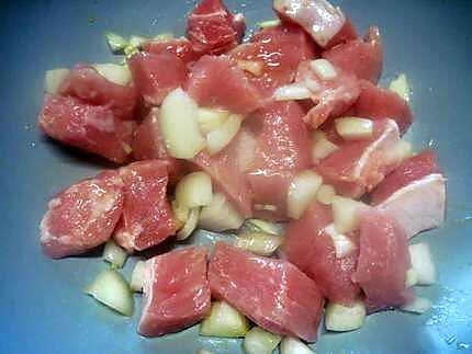 recette Sauté de porc aux poivrons.