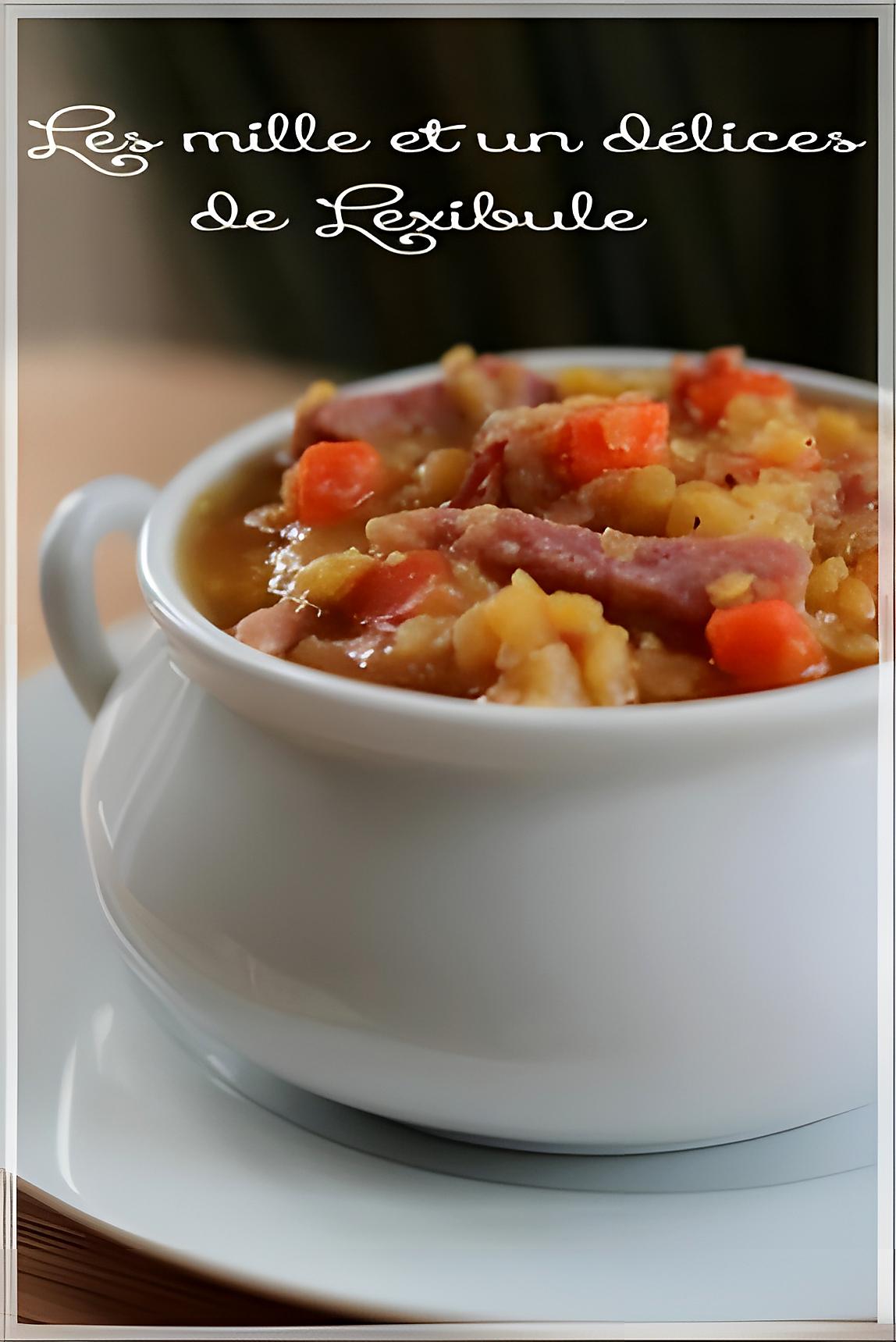 recette ~Soupe-repas aux pois~