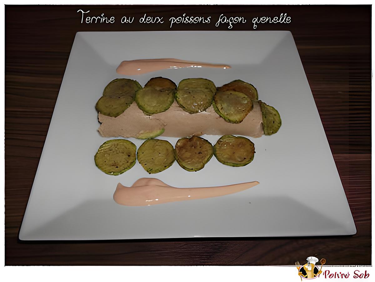 recette Terrine duo cabillaud-saumon, façon quenelle