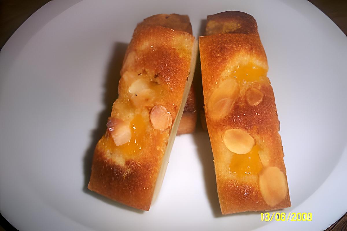 recette financier amande pêche au miel