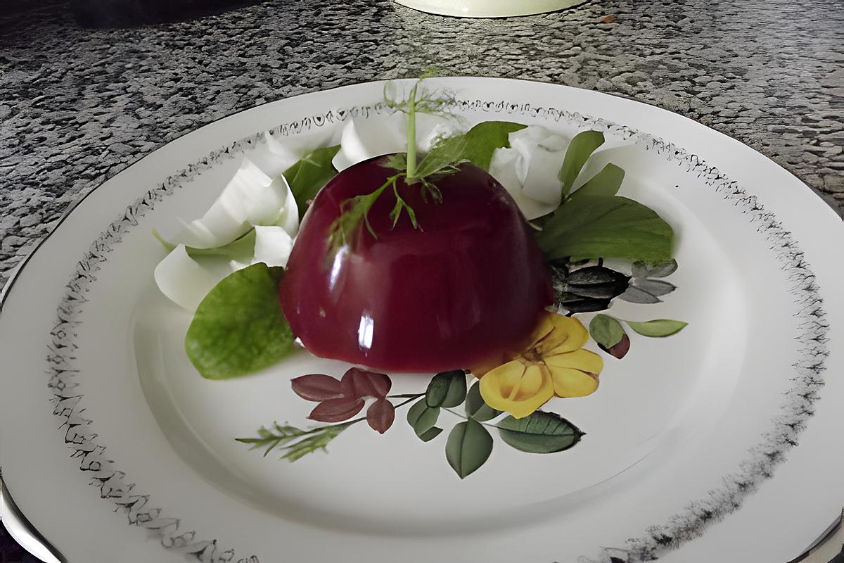 recette flan de betterave rouge épicé.