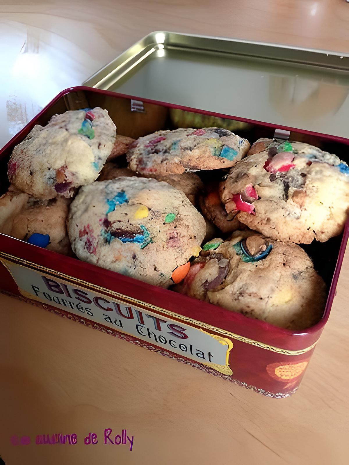 recette Cookies aux M&Ms