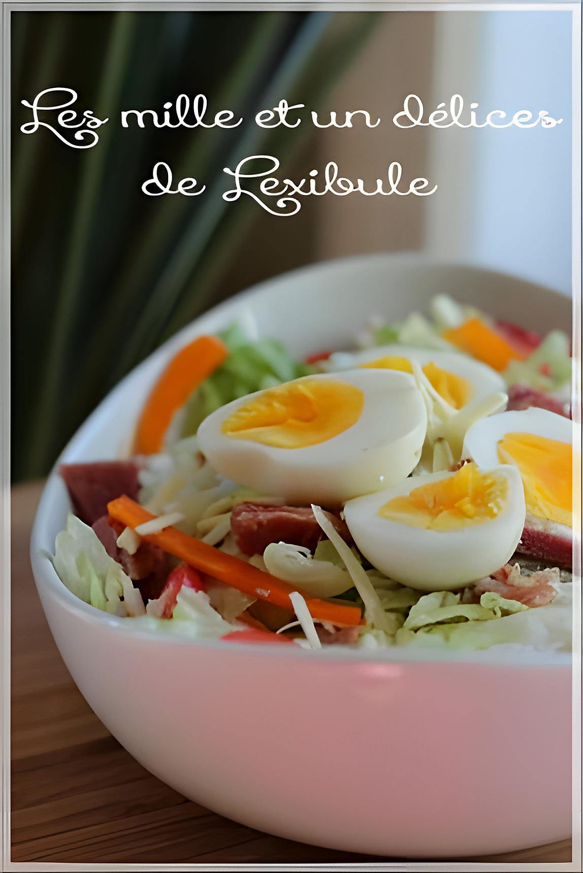 recette ~Salade de jambon à la vinaigrette ranch~