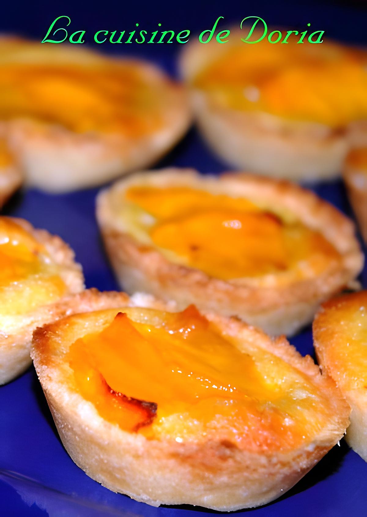 recette Petites tartelettes à la pêche